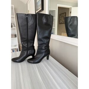 Lauren, Ralph Lauren Sandie Dressy Knee-High Boot Buckled Strap
